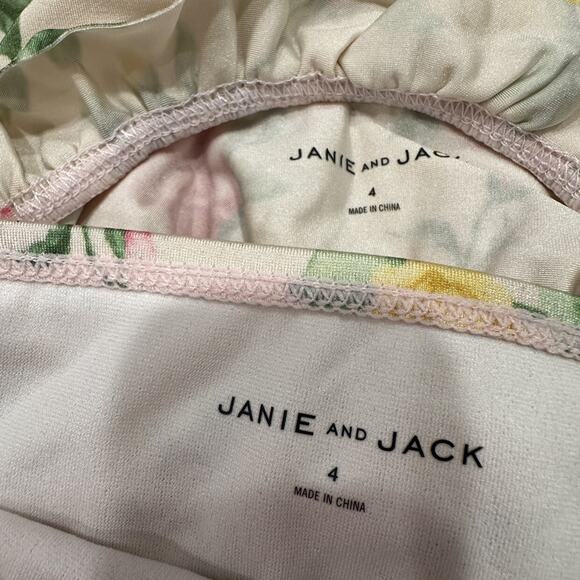 Janie & Jack Pink Floral Rash Guard 2-Piece Swimsuit - Picture 9 of 11